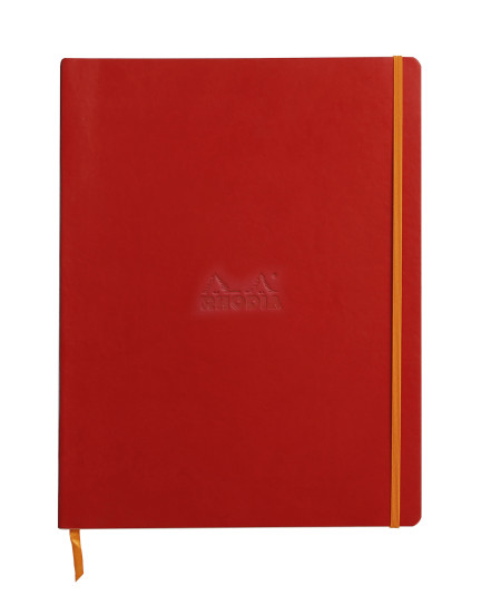 Rhodia Softcover Notebook - A4 - Poppy - Lined